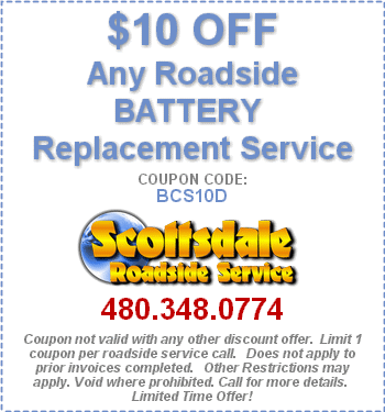 Roadside Battery Replacement Coupon 