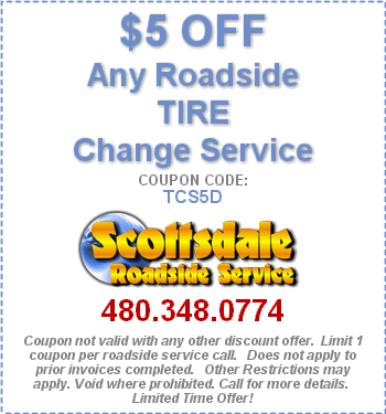 Roadside Coupon Tire Change Service Special